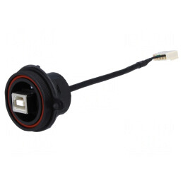 Soclu USB B Buccaneer 4 PIN IP68 0,132m | Electronic-mag.ro | Componente Electronice