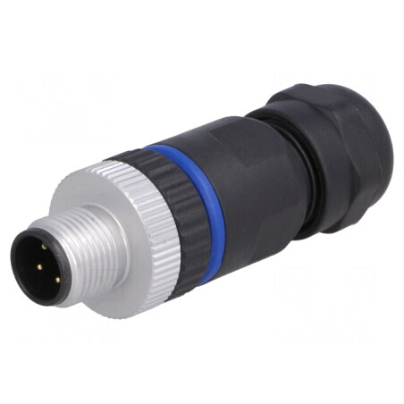 Mufă M12 4 pini tată IP67 pe cablu | Electronic-mag.ro | Componente Electronice