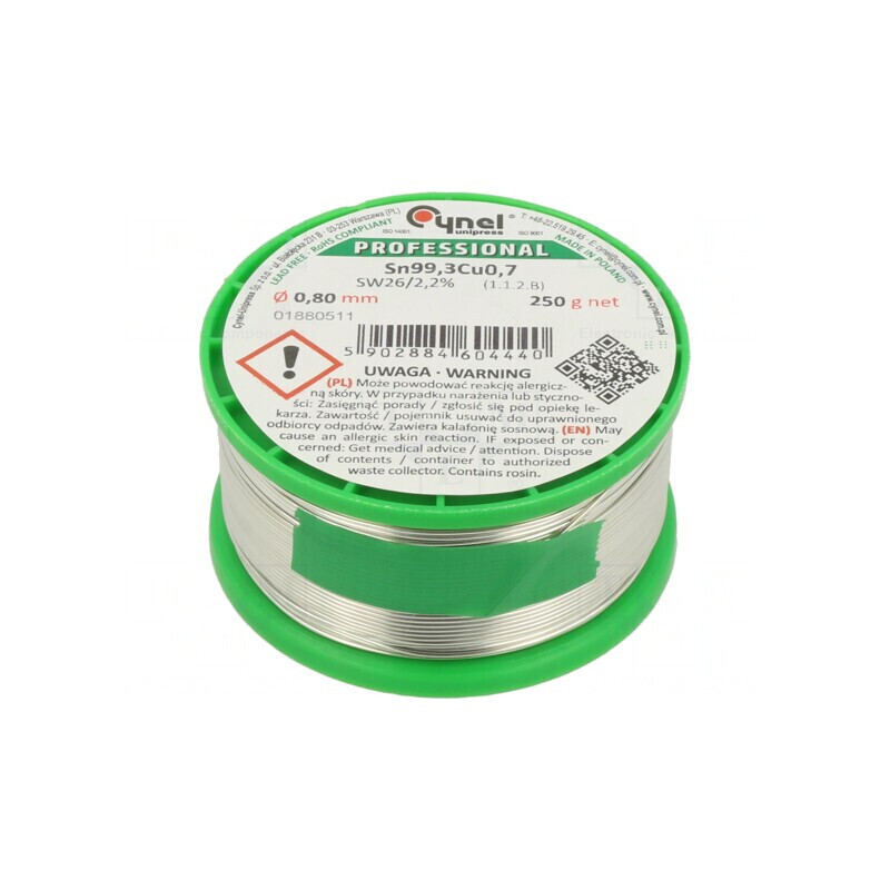 Sârmă de Lipit fără Plumb 0,8mm 250g | Electronic-mag.ro | Componente Electronice Sârmă de Lipit fără Plumb 0,8mm 250g | Electronic-mag.ro | Componente Electronice