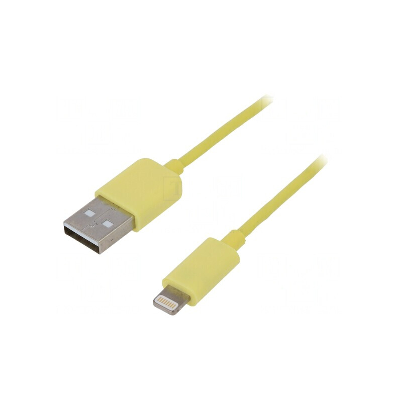 Cablu USB 2.0 Apple Lightning 1m Galben | Electronic-mag.ro | Componente Electronice Cablu USB 2.0 Apple Lightning 1m Galben | Electronic-mag.ro | Componente Electronice