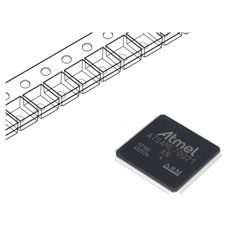 Microcontroler ARM LQFP144 1,62-3,6VDC ATSAME70Q21A-AN | Electronic-mag.ro | Componente Electronice