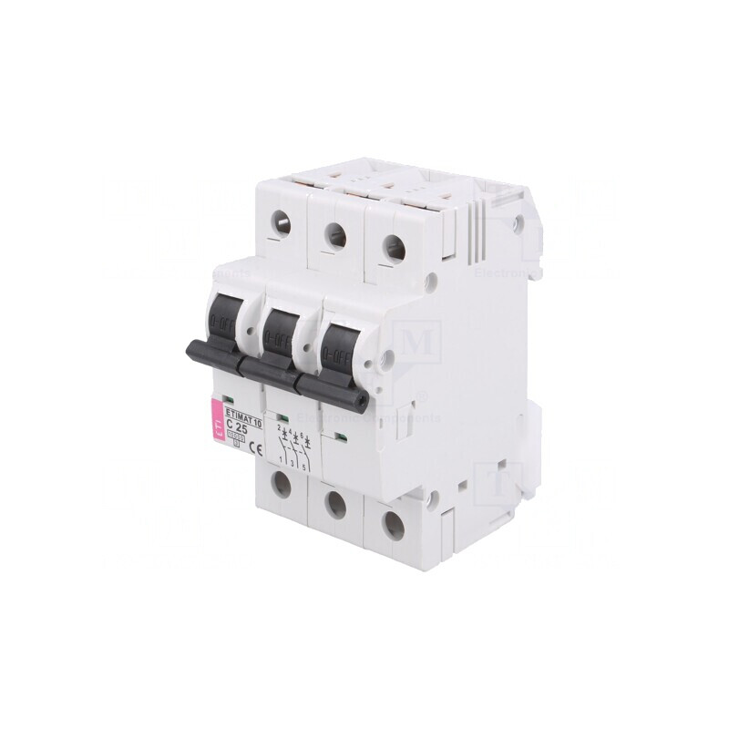 Întrerupător Supracurent 3P 25A 10kA 230/400V | Electronic-mag.ro | Componente Electronice