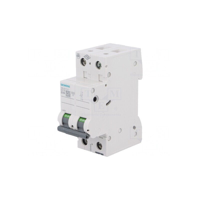 Întrerupător de Supracurent 10A 2 Poli 400VAC | Electronic-mag.ro | Componente Electronice