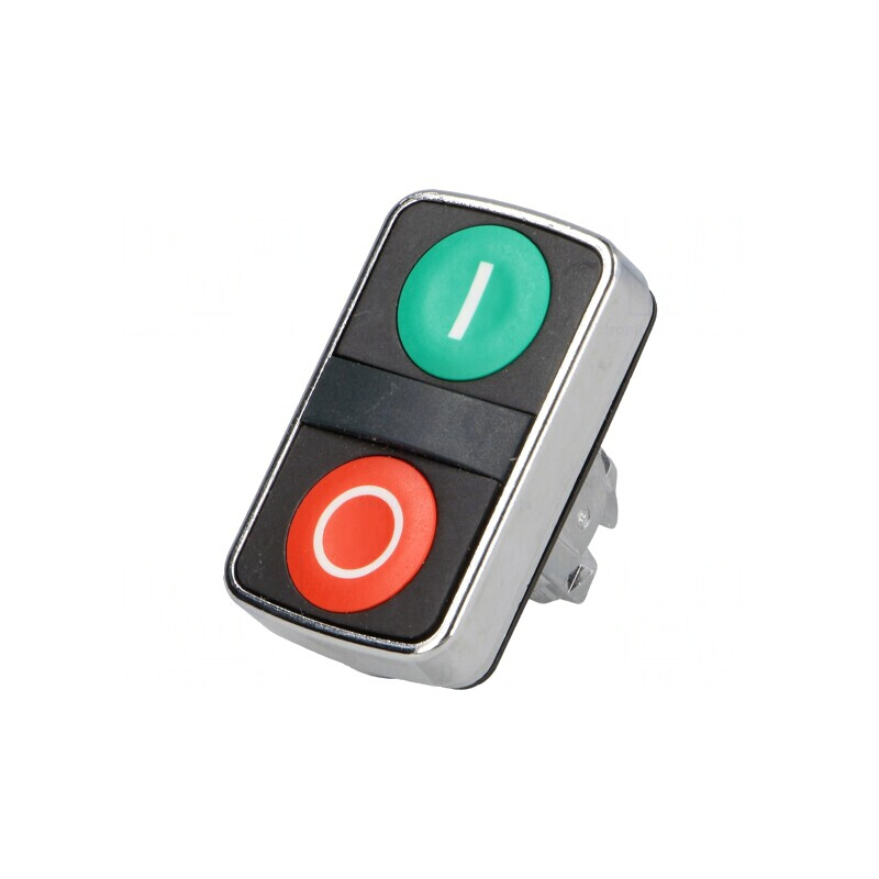 Comutator dublu 22mm roșu/verde fără IP66 | Electronic-mag.ro | Componente Electronice