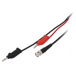 Cablu de măsurare 2m negru şi roşu PVC | Electronic-mag.ro | Componente Electronice