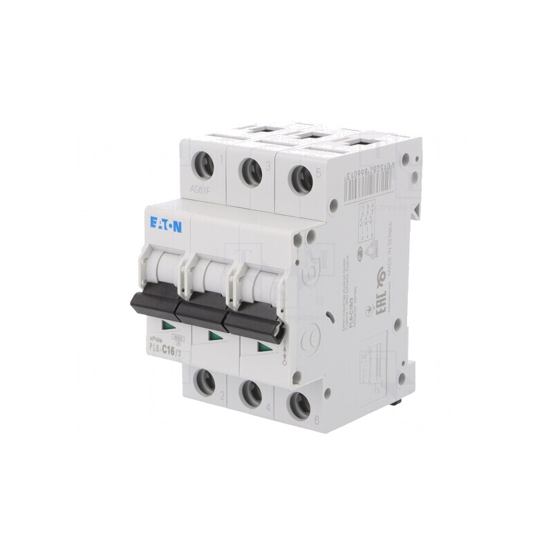 Întrerupător Supracurent 16A 3 Poli 6kA 230/400V | Electronic-mag.ro | Componente Electronice