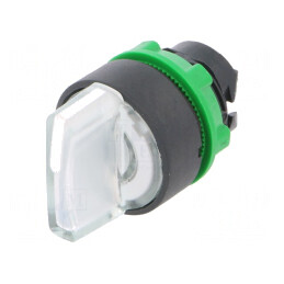 Comutator Rotativ 22mm Alb LED IP66 | Electronic-mag.ro | Componente Electronice