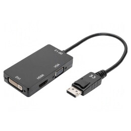 Adaptor DisplayPort la HDMI 1.4, 0.2m, Negru | Electronic-mag.ro | Componente Electronice