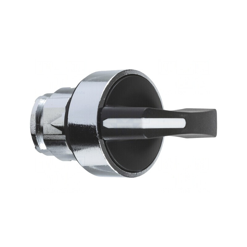 Comutator Rotativ 22mm Negru 3 Poziții | Electronic-mag.ro | Componente Electronice