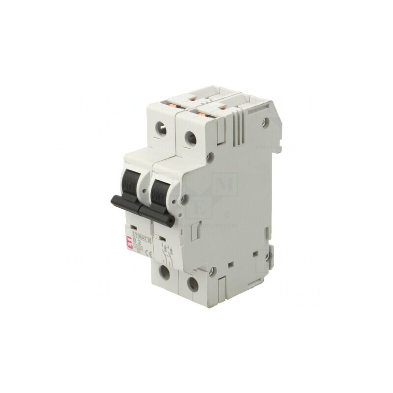 Întrerupător de Supracurent 2A 2 Poli 230/400V 10kA | Electronic-mag.ro | Componente Electronice