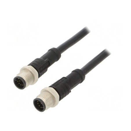 Cablu pentru senzori și automatizări M12-M12 1m | Electronic-mag.ro | Componente Electronice