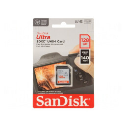 Card de memorie Ultra SDXC 128GB Class 10 UHS-I 140MB/s