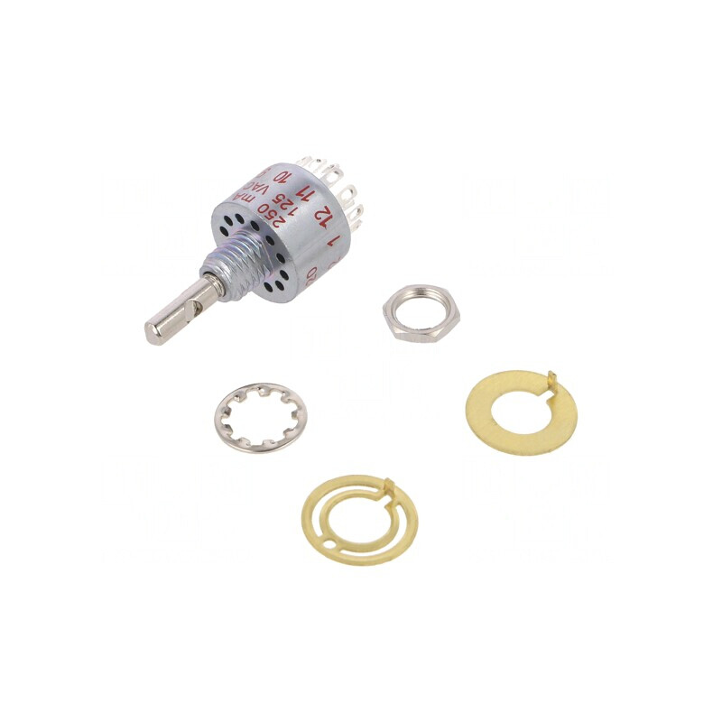 Comutator Rotativ 6 Pini 0,15A 125VAC/28VDC | Electronic-mag.ro | Componente Electronice Comutator Rotativ 6 Pini 0,15A 125VAC/28VDC | Electronic-mag.ro | Componente Electronice