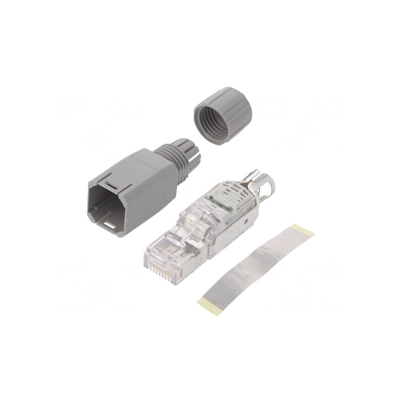 Mufă RJ45 Cat 5 Aurit 8P8C 22AWG | Electronic-mag.ro | Componente Electronice