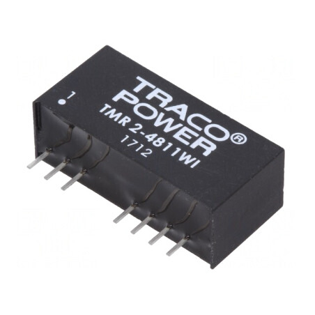 Convertor DC/DC 2W 18-75V la 5V 400mA SIP9 TMR 2-4811WI | Electronic-mag.ro | Componente Electronice