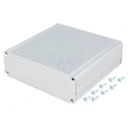 Carcasă aluminiu gri AKG 105x100x34mm | Electronic-mag.ro | Componente Electronice