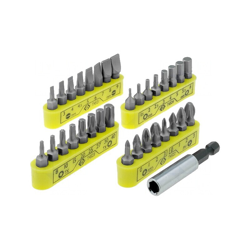 Kit Capete Șurubelniță 30mm 1/4 Blister T4520 | Electronic-mag.ro | Componente Electronice