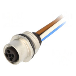 Soclu M12 PIN 4 Mamă pentru Panou T-Power | Electronic-mag.ro | Componente Electronice
