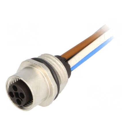 Soclu M12 PIN 4 Mamă pentru Panou T-Power | Electronic-mag.ro | Componente Electronice