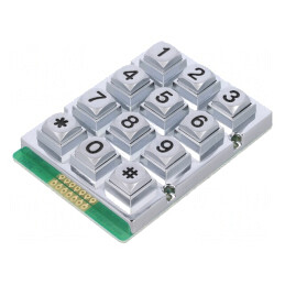 Tastatură Metalică 12 Butoane Impermeabilă | Electronic-mag.ro | Componente Electronice