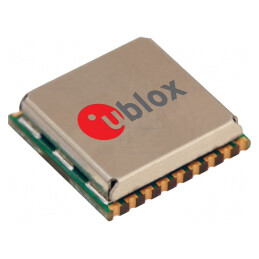 Modul: GPS/BEIDOU | ±2,5m | NMEA,UBX | -167dBm | 1,7÷3,6VDC | DDC,UART | MAX-M8W