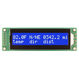 Afișaj LCD Alfanumeric 20x2 LED Albastru 5VDC