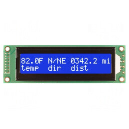 Afișaj LCD Alfanumeric 20x2 LED Albastru 5VDC | Electronic-mag.ro | Componente Electronice