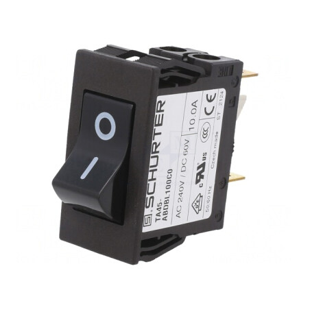 Întrerupător de Supracurent 240VAC 60VDC 10A DPST MCB | Electronic-mag.ro | Componente Electronice