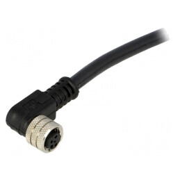 Conector M8 Mamă 4 PIN 90° Cu Cablu IP67 | Electronic-mag.ro | Componente Electronice