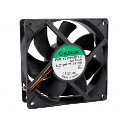Ventilator axial DC 12V 120x120x38mm 323m3/h 54dBA cu bilă | Electronic-mag.ro | Componente Electronice
