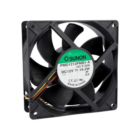 Ventilator axial DC 12V 120x120x38mm 323m3/h 54dBA cu bilă | Electronic-mag.ro | Componente Electronice