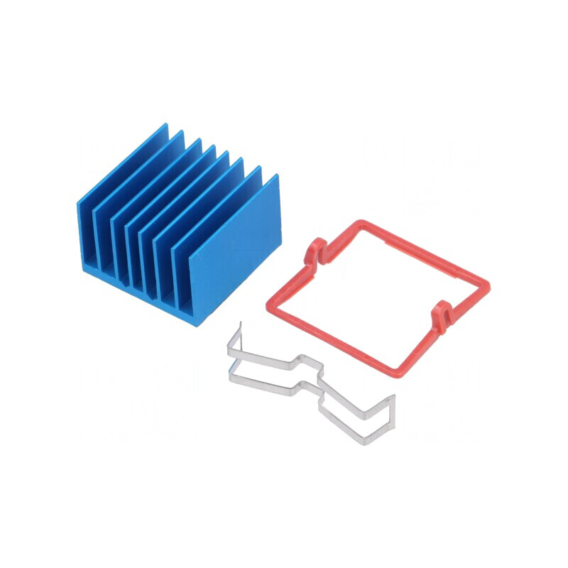 Radiator extrudat cu aripioare BGA albastru 27x27mm | Electronic-mag.ro | Componente Electronice Radiator extrudat cu aripioare BGA albastru 27x27mm | Electronic-mag.ro | Componente Electronice