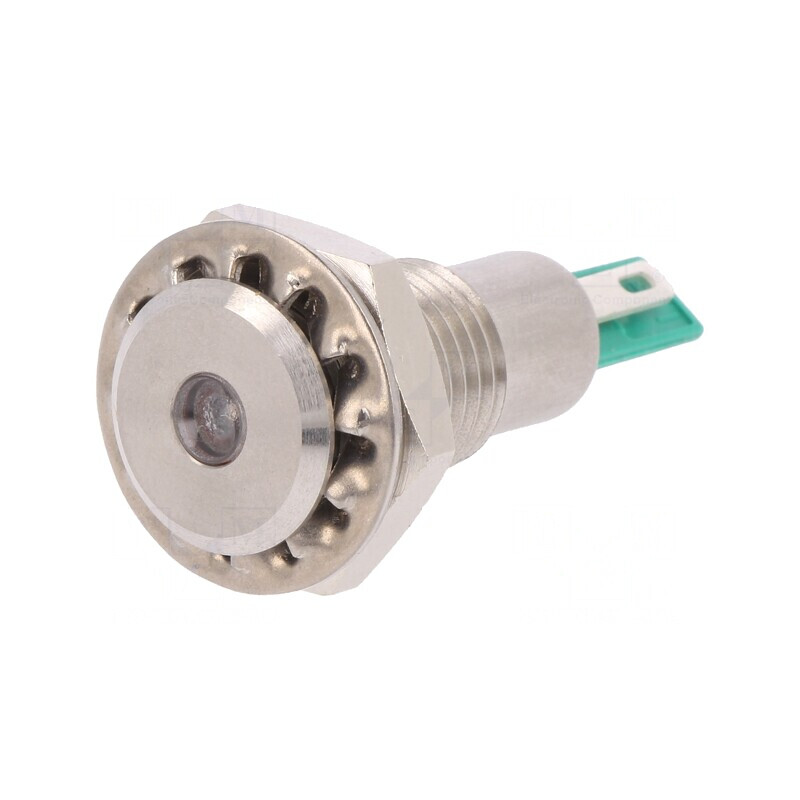 Lampă de Control LED Verde 24VDC Ø12,1mm IP67 | Electronic-mag.ro | Componente Electronice