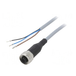 Cablu de Conectare M12 2,5m 250VAC 4A | Electronic-mag.ro | Componente Electronice