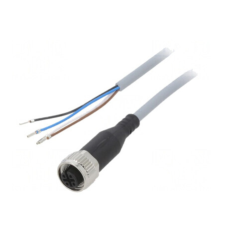 Cablu de Conectare M12 2,5m 250VAC 4A | Electronic-mag.ro | Componente Electronice
