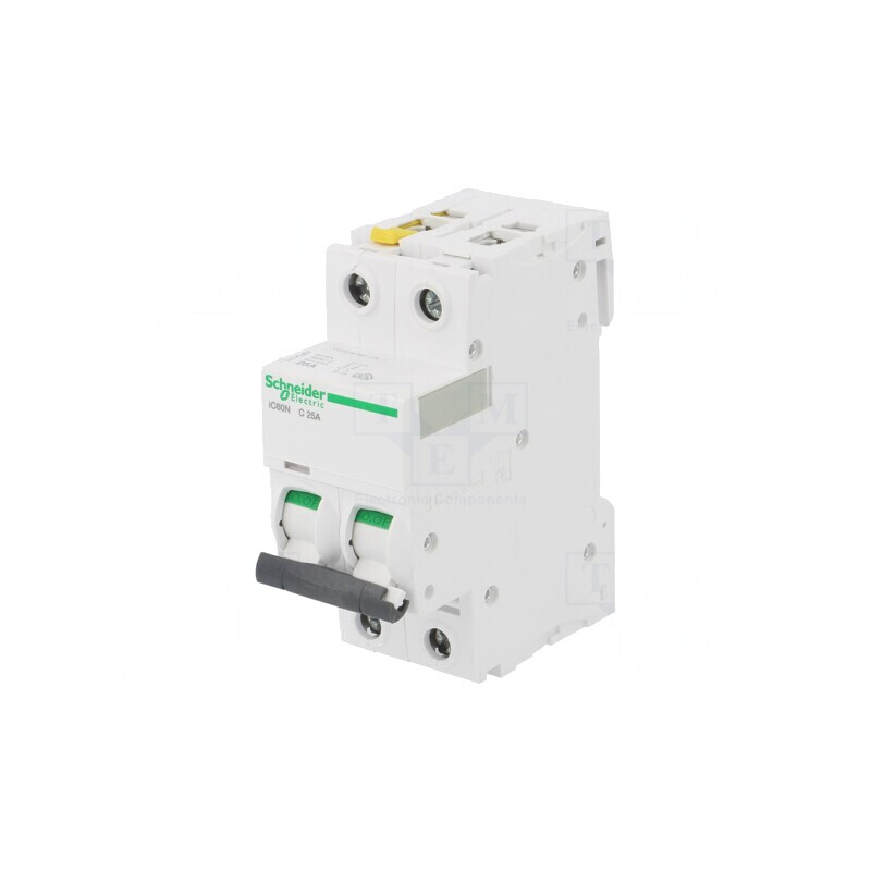 Întrerupător de Supracurent 400VAC 25A 2P C | Electronic-mag.ro | Componente Electronice