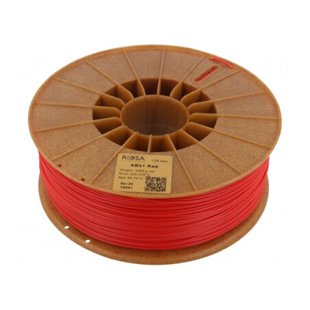 Filament ABS 1,75mm Roșu 1kg | Electronic-mag.ro | Componente Electronice