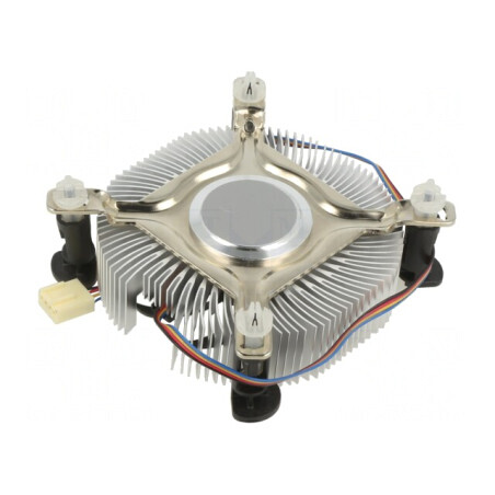 Radiator Aluminiu 12VDC 45.1m3/h 26mm x 85.2mm | Electronic-mag.ro | Componente Electronice