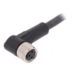 Cablu M8 3 Pini Unghi 10m 60VAC 4A PUR | Electronic-mag.ro | Componente Electronice