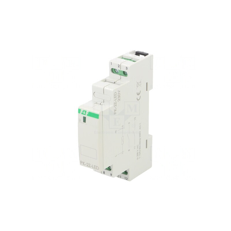 Releu pentru Instalații de Impulsuri 230VAC IP20 PK-2Z-LED | Electronic-mag.ro | Componente Electronice