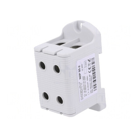 Conector de Șine 95mm2 1 Pista 4 Borne Gri 41,6mm | Electronic-mag.ro | Componente Electronice