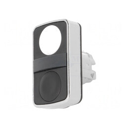 Comutator Dublu 22mm Alb/Negru fără IP66 Plat | Electronic-mag.ro | Componente Electronice