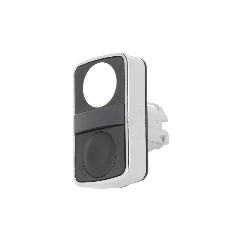 Comutator Dublu 22mm Alb/Negru fără IP66 Plat | Electronic-mag.ro | Componente Electronice