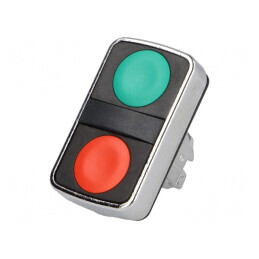 Comutator Dublu 22mm Roșu/Verde fără IP66 | Electronic-mag.ro | Componente Electronice