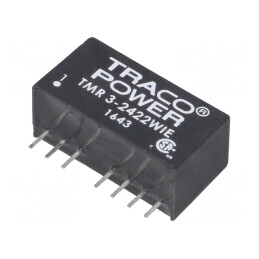 Convertor DC/DC 3W 9-36V la 12V/-12V SIP8 | Electronic-mag.ro | Componente Electronice