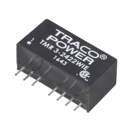 Convertor DC/DC 3W 9-36V la 12V/-12V SIP8 | Electronic-mag.ro | Componente Electronice