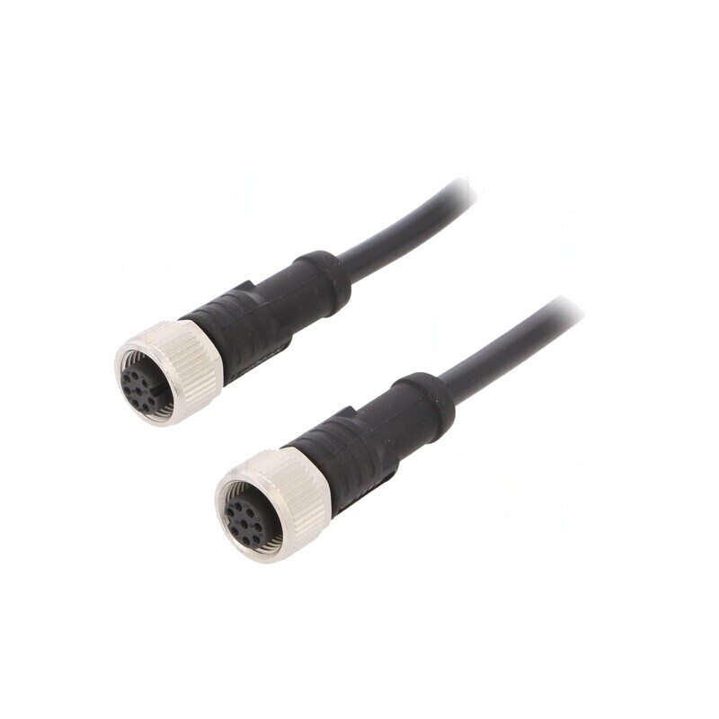 Cablu senzori și automatizări M12 8 pini 1m | Electronic-mag.ro | Componente Electronice