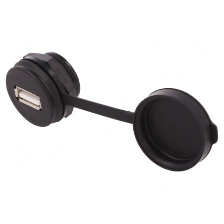 Soclu USB A pentru montare pe panou IP67 | Electronic-mag.ro | Componente Electronice