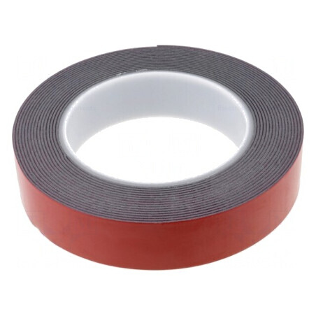 Bandă dublu adezivă acrilică neagră 25mm x 5m AFTC 6411 | Electronic-mag.ro | Componente Electronice