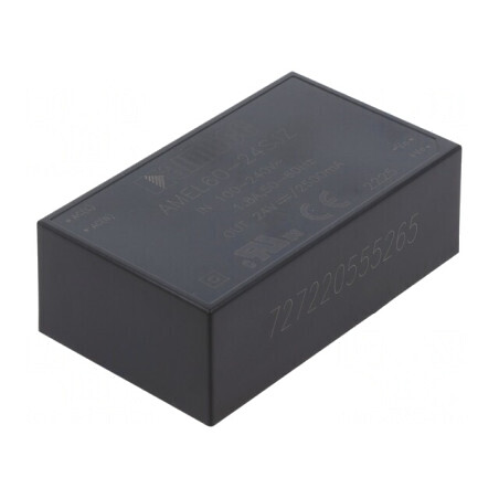 Convertor AC/DC 60W 24VDC AMEL60-24SJZ | Electronic-mag.ro | Componente Electronice